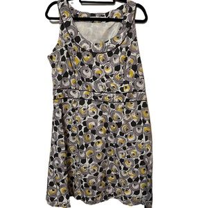 Boden Sleeveless Midi Dress Geometric Size 14